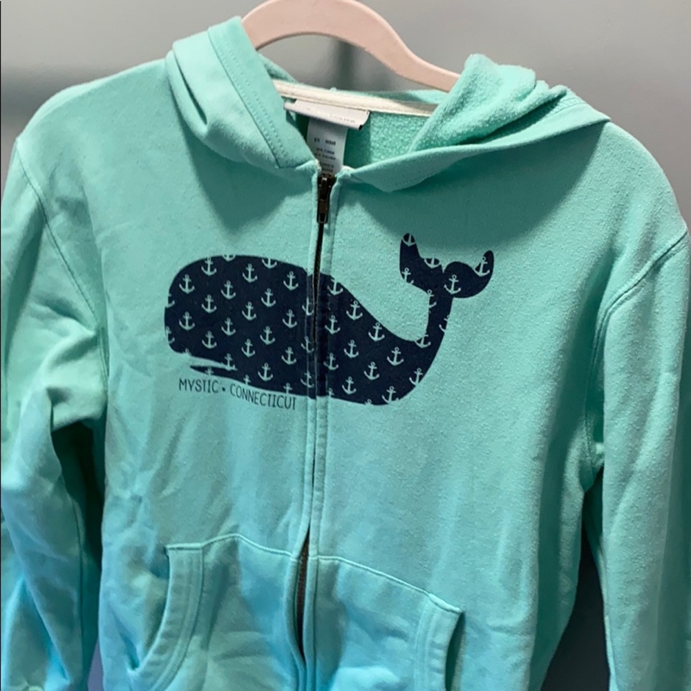 14/16 teal zip up sweatshirt